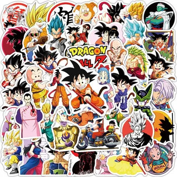 50 Japonês de Anime Dragon Ball Graffiti Adesivos de PVC Impermeável Etiquetas de Bagagem Laptop Adesivos