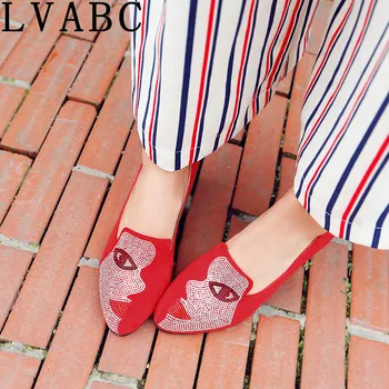 2018European e American primavera nova tendência sexy de espessura, com sapatos de salto alto tamanho grande de mulheres sapatos de Damasco vermelho azul preto 31-48