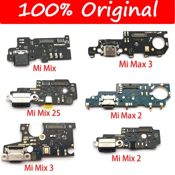 100% Origianl Carregador Micro USB Conector Dock de Carregamento de Porta de Microfone, cabo do Cabo flexível Para o Xiaomi Mi Max Mix 2 3 Max2 Max3 Mix2 Mix3
