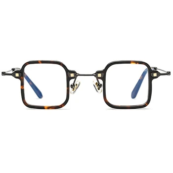 2023 Marca De Design De Titânio Óculos De Armação Retrô Praça Homens Mulheres Prescrição De Óculos, E A Miopia Óptico De Óculos De Oculos De Grau