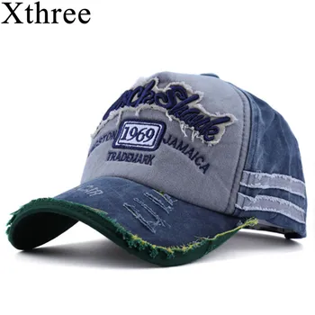 Xthree quente retro boné de beisebol equipado boné snapback chapéu para homens gorras casual casquette bordado da Letra