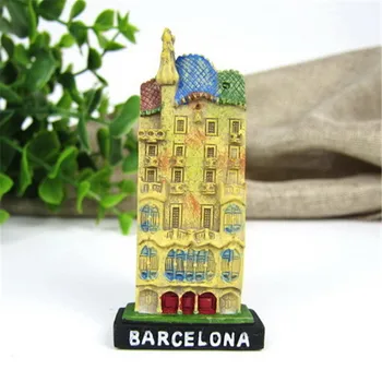 Espanha Barcelona Viagens Famoso Edifício Casa Batlló Ímãs De Geladeira Gaudi Recordações Para Turistas Magnético Adesivos De Decoração Para Casa
