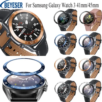 Smart Watch Anel da Luneta um Estilo de Quadro Para Samsung Galaxy Watch 3 41mm Caso de Cobertura Anti-risco Proteção Para Samsung Assistir 3 45mm