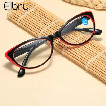 Elbru Óculos De Leitura Homens Anti Azul Raios Presbiopia, Óculos De Mulheres Do Vintage Olho De Gato Óculos De Dioptria+1.0 1.5 2.0 2.5 3.0 3.5 4.0
