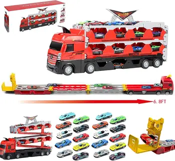 Caminhão De Brinquedos Para Crianças De Deformação De Ejeção Do Big Truck Liga De Modelo De Carro De Armazenamento De Veículo De Transporte De Presente