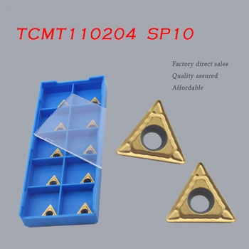TCMT110204 SP10 Carboneto de Inserir Interno de Ferramentas de Torneamento, Fresamento com Fresa CNC do Metal Torno de Ferramentas de Máquina de Corte