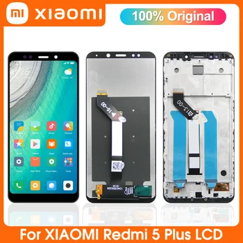 100% Original de Tela Para Redmi5 Mais o LCD MEG7,MEI7 Xiaomi Redmi 5 e Visor LCD + Quadro 10 Digitador da Tela de Toque Substituição