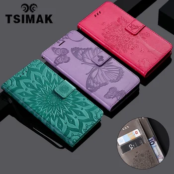 Tsimak Carteira Case Para Samsung Galaxy A7 2018 A750 Flip PU Couro Tampa da caixa do Telefone Coque Capa