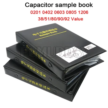Frete grátis 950PCS 2550PCS 4500PCS 0201 0402 0603 0805 1206 Capacitor de livros de amostras de SMD Kit Sortido de 10uf 1nf 100pf 10nf