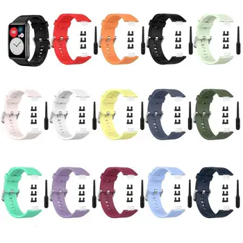 Para Huawei Relógio Ajuste de Silicone de Substituição da Correia de Relógio do Punho da Banda Para Huawei Ajuste TIA-B09/TIA-B19 Esporte a pulseira bracelete