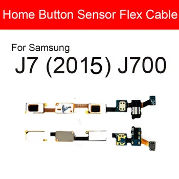 Botão Home Flex Cabo Para Samsung Galaxy J7 (2015) J700 Menu De Tecla De Retorno De Toque Botão + Jack De Áudio De Substituição De Peças De Reparo 
