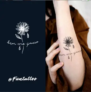 Suco de Duração Impermeável da Etiqueta Temporária Tatuagem de Flor Cadeia de lua de fogo de Tinta Flash Tatuagens do Corpo Feminino com Arte Falsa Tatoo T2011