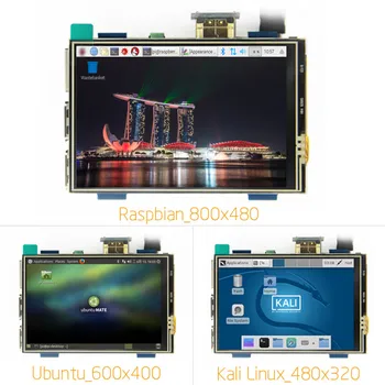 3.5 polegadas LCD HDMI USB Tela de Toque Real HD 1920x1080 Display LCD Py para Raspberri 3 Modelo B / Laranja Pi (Jogo de Vídeo)MPI3508