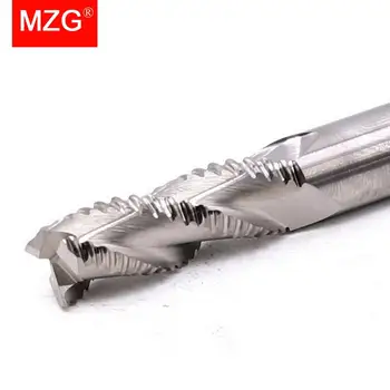 MZG 1PCS HRC55 3 Moinho de Extremidade do carboneto da broca de 4mm 6mm 8mm de Usinagem CNC Ferramenta Torno de Alumínio Fresa Plana Rugosidade Final do Moinho