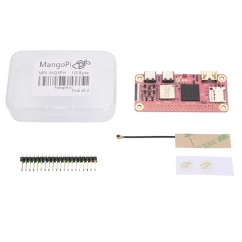 Novo MangoPi MQ-Pro D1 Demo Conselho RISC-V de SBC, 1GB de RAM Com WiFi/BT Sakura cor-de-Rosa V1.4