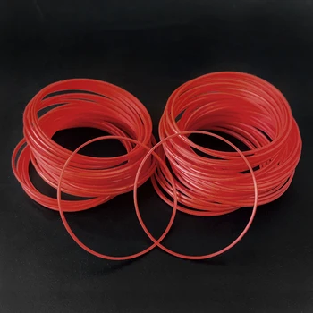 Vermelho junta O-Ring de 16 a 25.5 mm de diâmetro de 0,85 mm de altura e 0,5 mm de espessura de Plástico de Vedação para trás caso de Peças