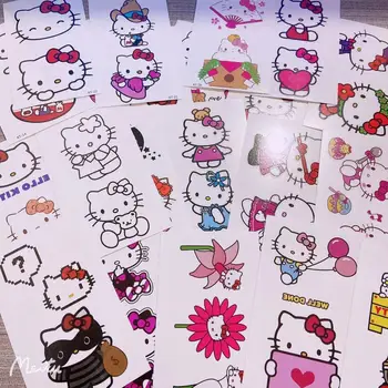 Kawaii Nova Hello Kitty Etiqueta da Tatuagem 30pcs Kuromi linda Garota Estudante Impermeável e Durável Crianças Tatuagem Brinquedos