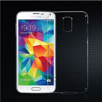 Slim 0,3 mm Transparente Clara Macio TPU Para Samsung Galaxy S5 MINI Case Para Samsung Galaxy S5 MINI S5MINI G800 Coque Fundas