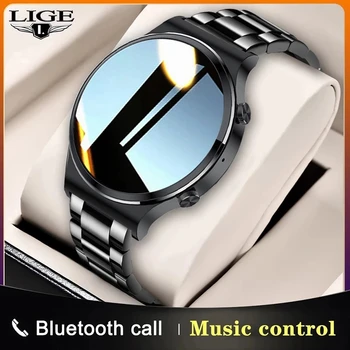 LIGE 2021 Novo Smart Watch Homens Ecrã Táctil de Esportes Relógio de Fitness IP67 Impermeável Bluetooth Para Android ios smartwatch Mens