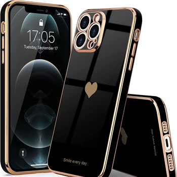 Galvanizados Soft Phone Case para iphone 13 12 11 Pro Max 7 8 Plus Casos X XR XS XSMAX Anti-bater Tudo incluído Capa de Silicone