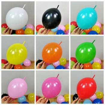 5-12inch Cauda Balões chá de Bebê Festa de Aniversário Decration Feliz Ano Novo Balões de Casamento Anniversarie Link de Látex Balons