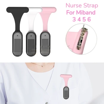 Mais Recente Enfermeira, Alça Para Xiaomi Mi Band 3 4 5 6 Silicone Impermeável Substituição Pulseira Bracelete Para Miband 6 Miband 5
