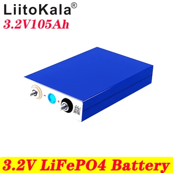 1pcs LiitoKala GRAU de UM NOVO 3.2 V 100Ah 105Ah lifepo4 bateria de CÉLULA de 12V 24V Elétrica RV carro de Golfe exterior de energia solar Recarregável