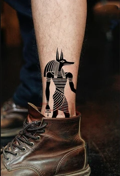 Tatuagem temporária Adesivo Antigo Egito totem corpo art tatto de Transferência de Água Falsa Tatoo Flash tatuagens Impermeável 10.5*6cm