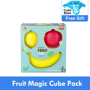 Novo Original FanXin Frutas Cubo Mágico Maçã Banana Limão Brinquedos Educativos para Crianças Teaser de Cérebro Brithday Presente de Natal
