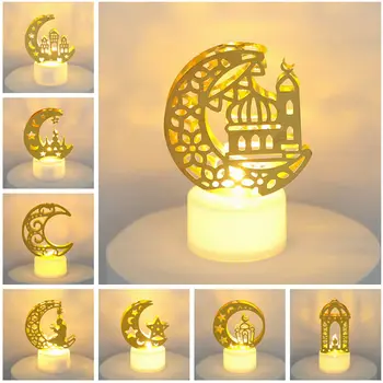 EID Mubarak Vela LEVOU as Luzes do Ramadã Decoração 2023 Islâmica Partido Muçulmano de Decoração de Ramadan Karim Presentes EID Al Adha Ornamentos