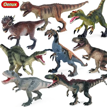 Oenux Tamanho Grande Jurassic Therizinosaurus De Mosassauro T-Rex Allosaurus Figuras De Ação Moles De Dinossauro Animais Do Modelo De Recolha De Garoto De Brinquedo