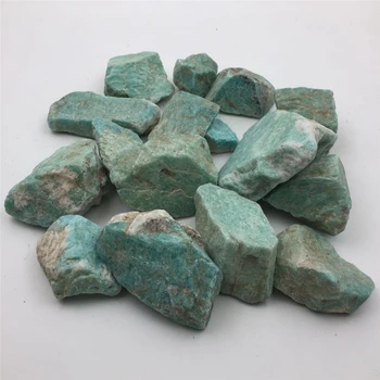 Natural Azul Verde Amazonita Pedra de Cristal Mineral amostra de Rocha Áspera Pedra Mineral para Aquários de Decoração Material de