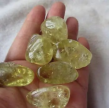 6pcs NATURAL CITRINO pedra originais Maiores Partículas de Cristal de Quartzo Specime