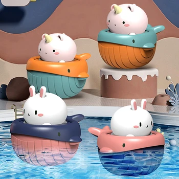 Banheira de bebê Brinquedos Piscina de Água do Clássico Jogo de Wind-up Mecânica dos desenhos animados de Animais de Água do Chuveiro Brinquedos Para Bebês De 0 a 24 Meses