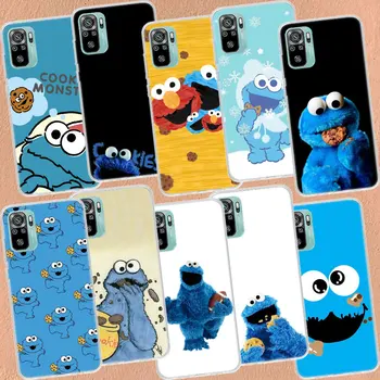 Cookie Monster Caso De Telefone Xiaomi Redmi Nota 11 10 Pro Max 9 8 7 11T 11S 11E 10S 8T 9T 9S 4G 5G 6 5 4 4X Capa Coque