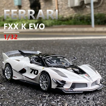 Bburago 1:32 Ferrari FXX K EVO Acústica e Controle de Luz de Acrílico Transparente Modelo da Capa de Liga de Carro Liga o Modelo de Recolha de Presente