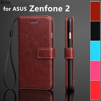para ASUS zenfone 2 ZE551ML tampa do compartimento do cartão de caso para ASUS Zenfone 2 de couro caso de telefone ultra fino carteira flip cover