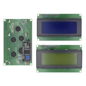 LCD2004+I2C LCD2004 20x4 2004A Azul Verde Tela LCD de Caráter IIC Interface Serial do Módulo Adaptador para Arduino