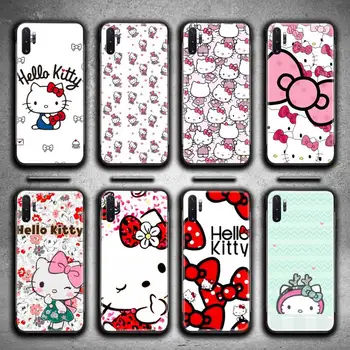 Telemóvel Hello Kitty Case Para Samsung Galaxy Note20 ultra 7 8 9 10 Plus lite M51 M21 M31S J8 2018 Prime