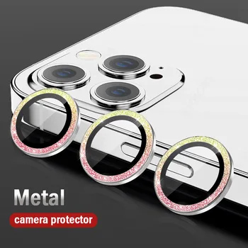 Brilho de Lente de Câmera de Filme Protetor Para iPhone 13 11 12 Pro Max 11 13 13 MINI Pro Anti-risco Telefone Lente de Vidro de Proteção do Filme