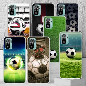 Futebol Bola de Futebol de Design de Telefone Caso Shell Para Xiaomi Redmi 10 10A 9 9A 9C 9T 10C 8 8A 7 7A 6A 6 Pro K20 K30 K40 10X Padrão de C