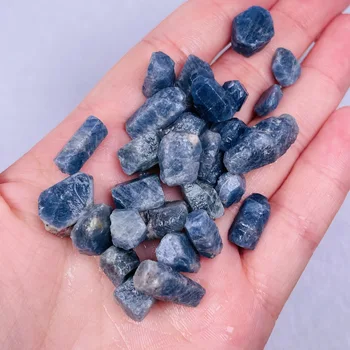 Natural Azul Cristal De Corindo Matérias De Pedra Amostra